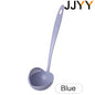 2-in-1 Long Handle Slotted Spoon Strainer - Plastic Soup Ladle for Hot Pot & Kitchen