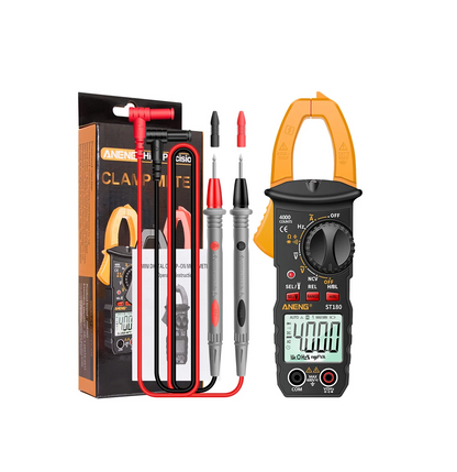 Digital AC Clamp Meter 4000 Counts Multimeter – AC/DC Voltage & Current Tester with NCV, Capacitance, Frequency, Ohms