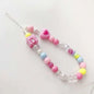 Colorful Macaron Bead Phone Lanyard Wrist Strap - Anti-Lost Short Handheld Mobile Chain for Women
