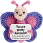 Funny Crochet Positive Inspirational Emotional Support Owl Doll Home Room Decoration Handmade Knitted Owl Desktop Ornament Gift