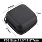 EVA Hard-Shell Earphone Case — Mini Portable Zipper Pouch & Cable Organizer for USB, Chargers, Memory Cards