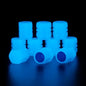 Glow-in-the-Dark Tire Valve Caps – Universal Luminous Wheel Valve Stem Covers for Car, Motorcycle & Bicycle – Dust-Proof Decorative Caps