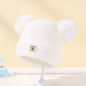 Autumn Winter Baby Warm Knitted Hats With Pom Kids Knit Beanie Hat Solid Color Children Hat For Boys Girls Accessories