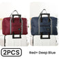 2-Pack Foldable Travel Duffel Bag Lightweight Carry-On Weekender & Gym Tote for Women and Men