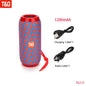 10W Portable Bluetooth Speaker — IPX5 Waterproof, FM Radio, TWS, USB/TF Card, 1200mAh Battery