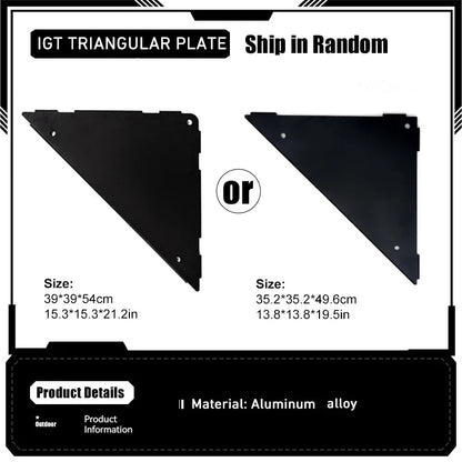 Folding IGT Tactical Camping Table - Adjustable Aluminum Portable Picnic Table