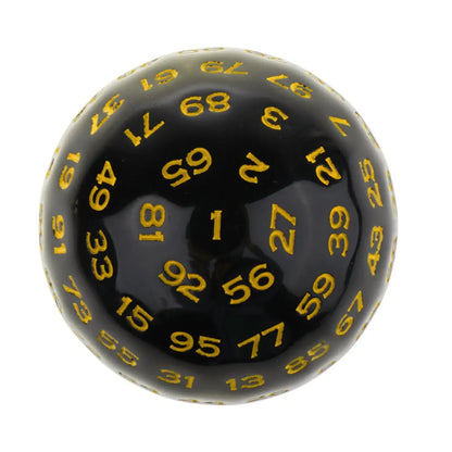 100-Sided D100 Acrylic Dice 48mm / 1.89in Polyhedral RPG Tabletop Game Accessory