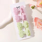 4Pcs Candy Colored Hair Clips for Girls Cute Double-Layered Bows