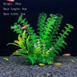 Artificial Aquarium Plants – Plastic Underwater Green Shrubs with Resin Base, Fish Tank Decoration