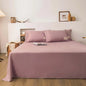 Soft Home Flat Bed Sheet — Plain Solid Color Top Sheet for Single, Queen, King Beds