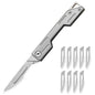 Folding Pocket Knife with 9 Replaceable Blades, Hobby Craft Utility Knife