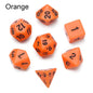 7-Piece Black Polyhedral Dice Set for D&D TRPG Tabletop RPG, Board & Card Games