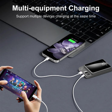 10000mAh Magnetic Wireless Power Bank 22.5W PD USB-C Foldable Stand LED Display – Magnetic Charger for Smartphones