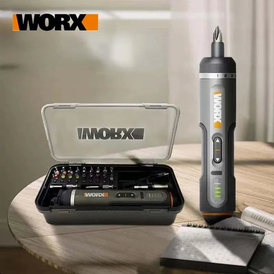 4V Cordless Electric Screwdriver Set USB Rechargeable — Smart Handle, 30-Bit Kit, 8Nm Torque