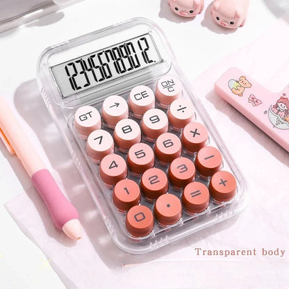 12-Digit Scientific Calculator with Mechanical Buttons for Students, Financial & Office Use