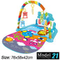 Baby Activity Gym Play Mat with Piano Keyboard 76 x 58 x 42 cm (30 x 23 x 16.5 in) – Musical Infant Play Gym for Newborns 0–36 Months