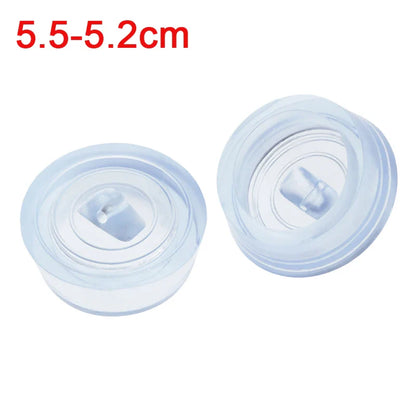 Universal Rubber Sink & Bathtub Drain Stopper Plug — Leakproof Floor Drain Strainer, White