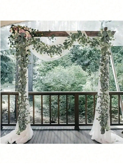 Artificial Eucalyptus Vine Garland – Faux Greenery Stems for Home, Wedding & Party Decor