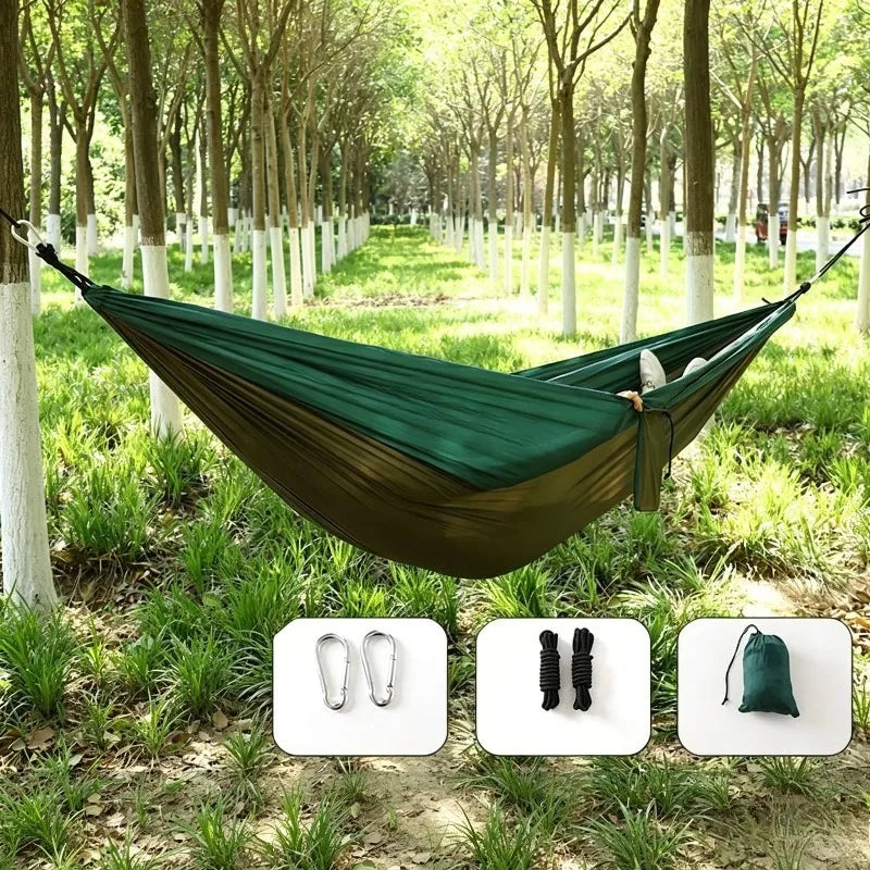Camping Hammock Lightweight, Portable Hammocks Parachute Hammock with