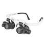 Headband Magnifier with LED Lights — 3 Interchangeable Lenses 8x/15x/23x for Watch Repair, Jewelry & Engraving