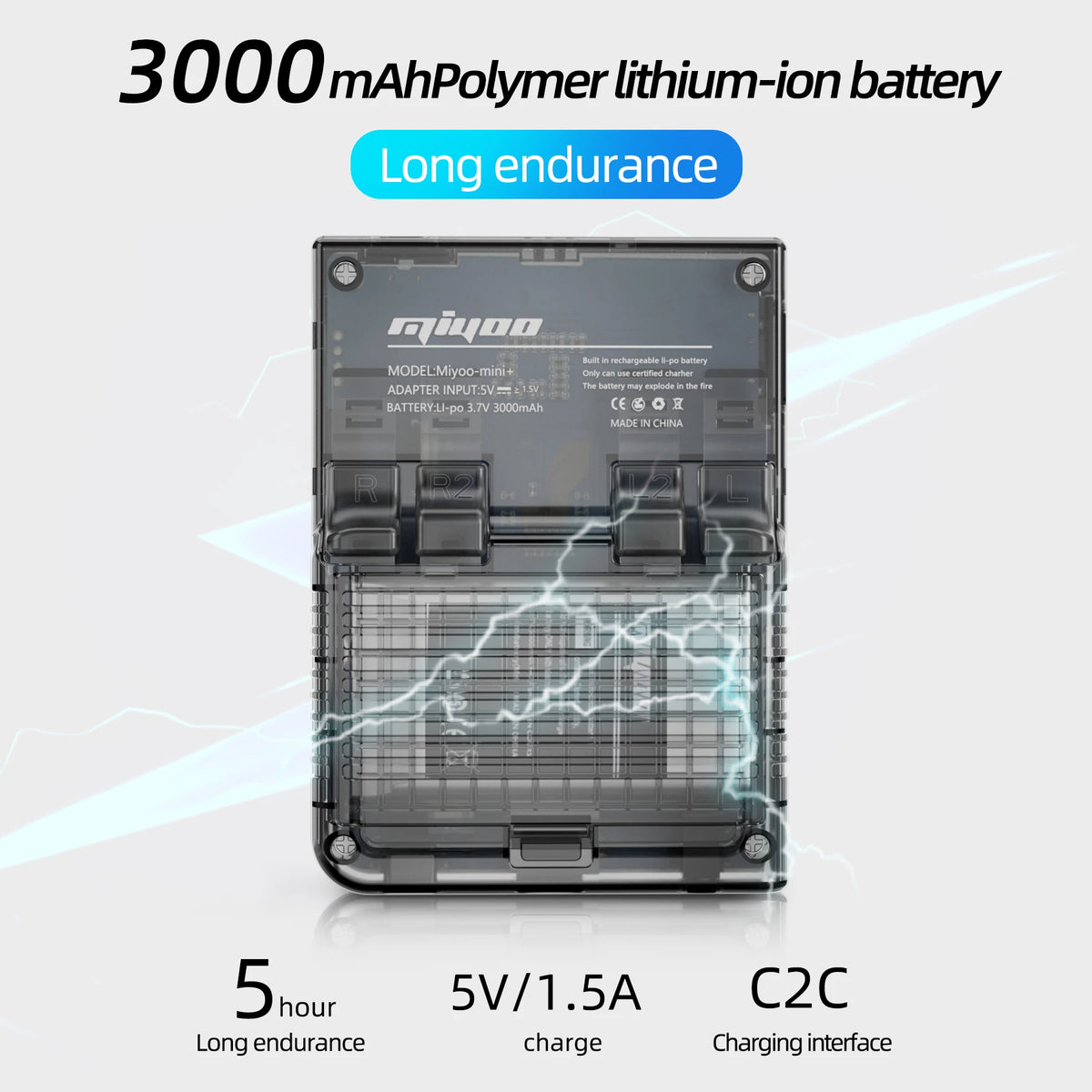 MIYOO Mini Plus V2 Portable Retro Handheld Game Console - 3.5" IPS, Linux, Wi-Fi, 15,000+ Games, 4 Colors