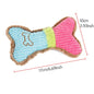 Dog Squeaky Toy - Plush Bone Chew Toy for Small & Medium Puppies
