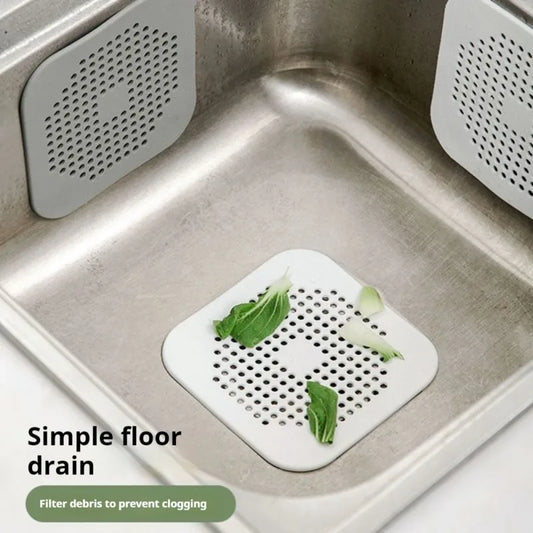 5.5 in (14 cm) Suction Cup Hair Drain Strainer – Anti-Clog Sink & Shower Floor Drain Catcher for Kitchen & Bathroom