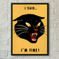Modern Pop Black Cat Wall Art Poster Poster Paper Print Home Living Room Bedroom Entrance Bar Cafe Art Painting Decoration