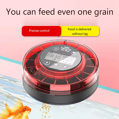 Automatic Aquarium Fish Feeder – USB Rechargeable Food Dispenser with Timer & LCD, 200g (7.1 oz)