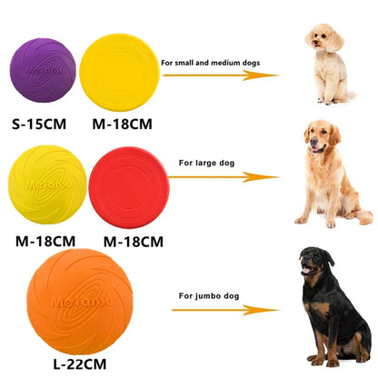 Bite-Resistant Dog Flying Disc — Durable Puppy Training & Outdoor Interactive Fetch Toy