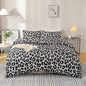 Leopard Print 3-Piece Duvet Cover Set – Soft Skin-Friendly Bedding, Includes 1 Duvet Cover & 2 Pillowcases, Multiple Sizes (39–79 in / 100–200 cm)