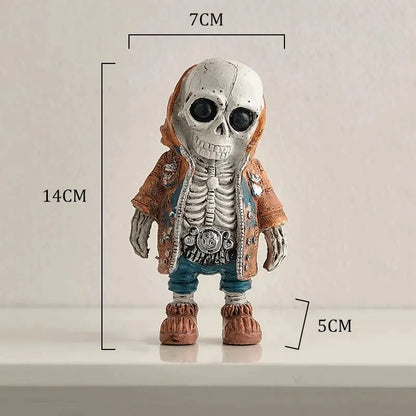Halloween Resin Skeleton Figurines, 15 x 6 x 4cm, 1 or 4 Pieces