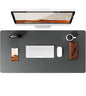 PU Leather Desk Mat – Large Waterproof Mouse Pad & Keyboard Mat, Desk Protector for Office