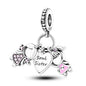 Hot Sale 925 Sterling Silver Charms Beads for Women - Perfect Fit for Pandora Bracelets, Fashionable Jewelry Pendant
