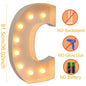 91.5CM Giant Letter Led Light Frame Box Baby Shower 1st Birthday Wedding Party Decor Christmas DIY Name Balloon Filling Box