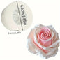 1 Reusable Rose S1-Pack Rose Silicone Mold for Soap, Candle, Clay & Plaster Crafts, Layered Petal Realistic Center, Flexible Reusable DIY Mold