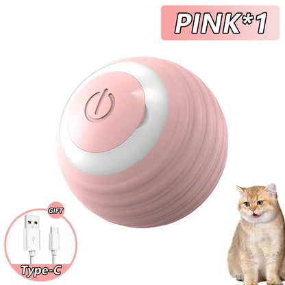 Smart Interactive Cat Ball – Automatic Rolling Electronic Toy for Indoor Cats (1.65 in / 42 mm)