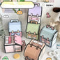 5PCS Creative Gifts Packaging Bags Cartoon School Bag Shape Candy Snack Self-lock Bags for Kids Birthday Party Decors Gifts