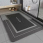 VIAKAM Soft Diatomite Floor Mats Household Bathroom Doorway Water-absorbent Floor Mats Bathroom Entrance Non-slip Foot Mats