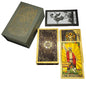 The New Knight Laser Gold Foil Tarot Board Game Set Hot Stamping Luxury PVC Waterproof Wear-resistant Divination Cards