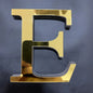 Gold Mirror 3D Letter Wall Stickers – Acrylic Peel & Stick Decor