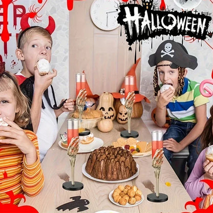 Halloween Skeleton Hand Plastic Goblets - 1PC, 3PCS or 5PCS