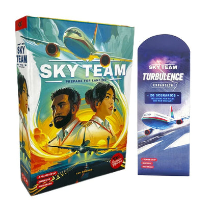Sky Team Turbulence Expansion Board Game – 20 New Scenarios, Cooperative 2-Player, Extra Rules & Modules
