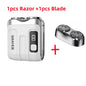 Mini Rechargeable Electric Shaver – Digital Display Dual Rotary Blades & Trimmer, Waterproof Travel Shaver (60 Min Run Time)