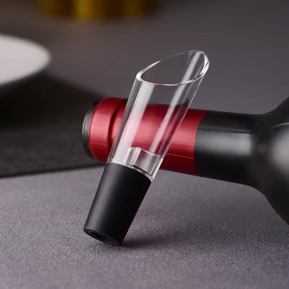 Wine Aerator Pourer Spout with Stopper – Portable Wine Decanter Pouring Tool