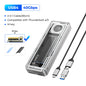 40Gbps USB4 M.2 NVMe SSD Enclosure 8TB — Cooling Fan, Thunderbolt 3/4