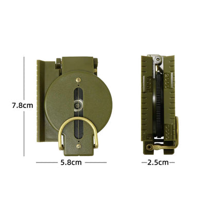 Portable Lensatic Compass – Phosphorescent Handheld Navigation Compass for Hiking, Camping & Survival