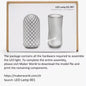 DIY 3D Printing Model Kit – Aviation Engine, Wireless Mouse & LED Light Parts for Makers