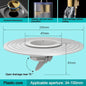 Bathroom Floor Drain Sink Strainer - Backflow Preventer, Odor & Insect Proof, Plastic/Copper Core, 100×42×45 mm (3.94×1.65×1.77 in)