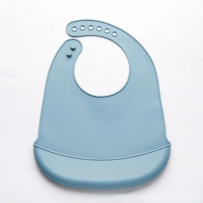 1-3pcs Baby Bib Adjustable Waterproof Bibs Babies Soft Edible Silicone